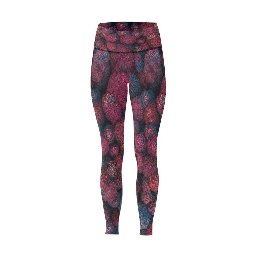 Leggings de Mujer Cintura Alta Estampado Floral Abstracto