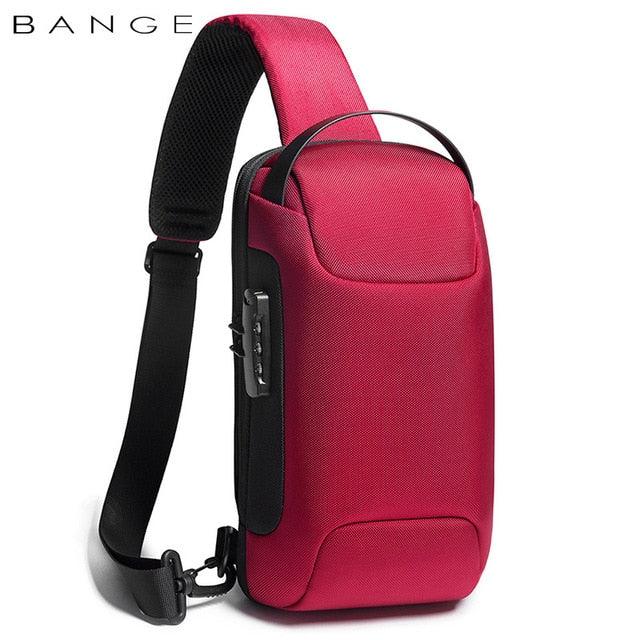 BANGE Hot Chest bolso cruzado impermeable y con carga USB