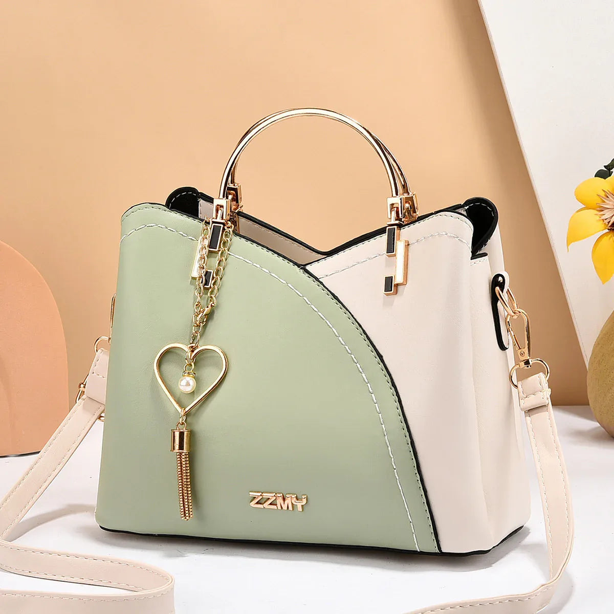 Bolso ZZMY con bloques de colores y gran capacidad