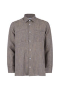 Gilmar Button-Down Striped Linen Shirt