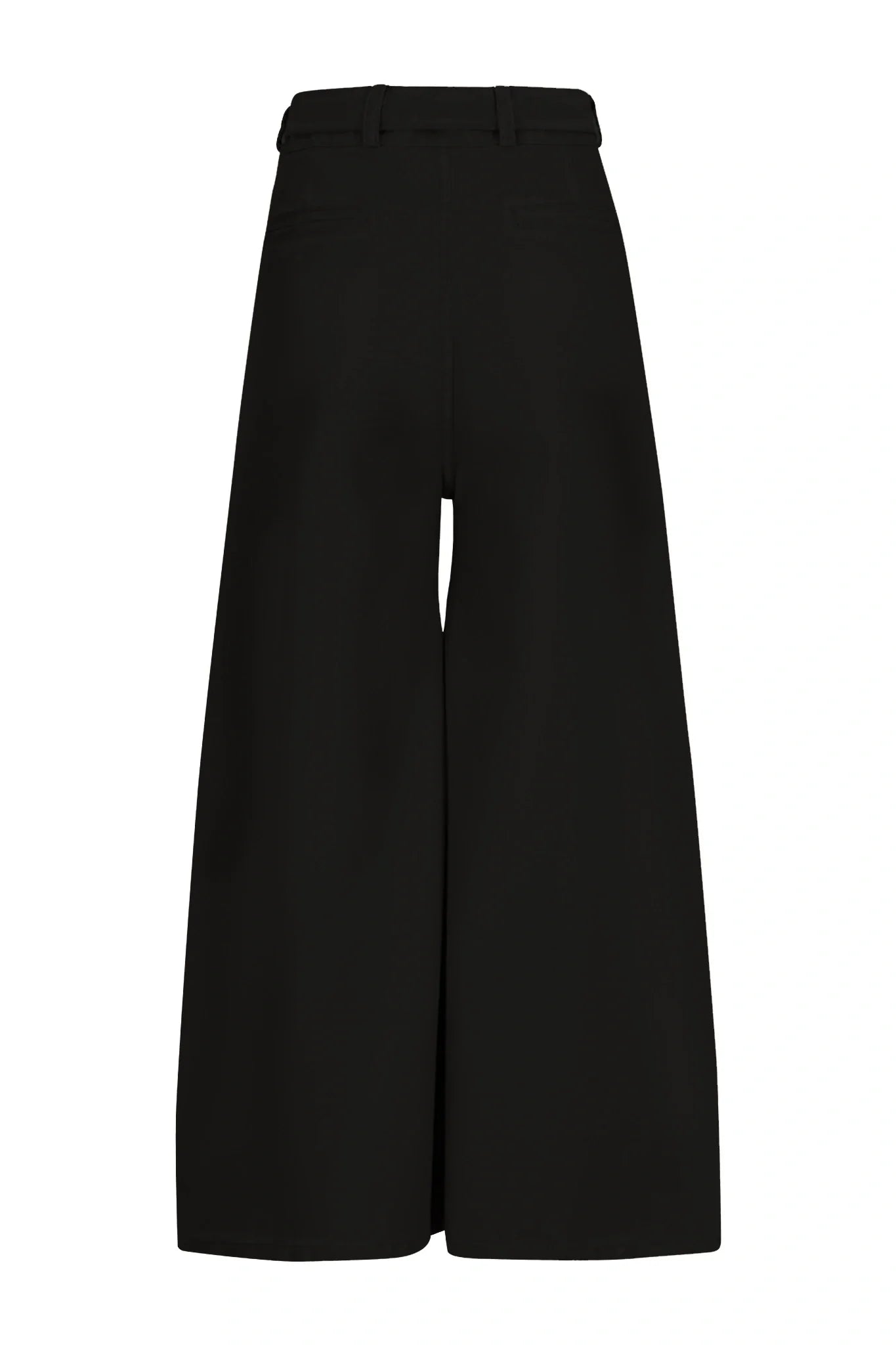 Luca Front Fold Black Denim Pants