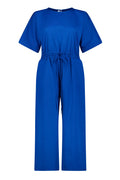 Sodium Poplin Drawstring Waist Jumpsuit